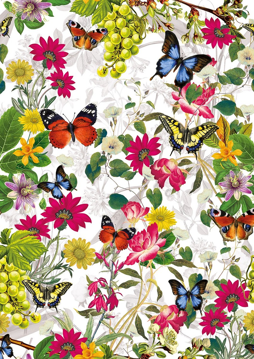 Baumwoll Küchentuch Digitaldruck "Wildblumen"